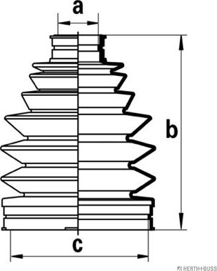 Herth+Buss Jakoparts J2862025 - Пыльник, приводной вал avtokuzovplus.com.ua