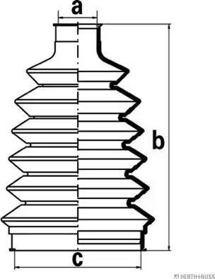 Herth+Buss Jakoparts J2865016 - Пыльник, приводной вал avtokuzovplus.com.ua