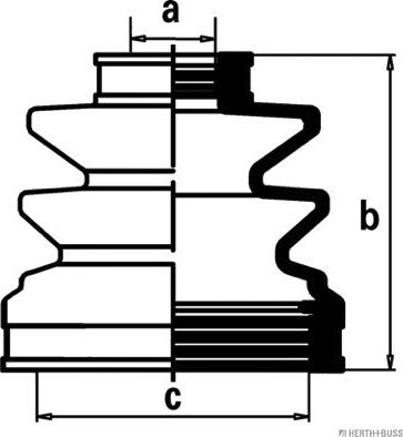 Herth+Buss Jakoparts J2880502 - Пыльник, приводной вал autodnr.net