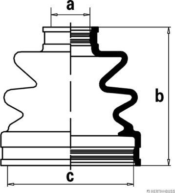 Herth+Buss Jakoparts J2880503 - Пыльник, приводной вал avtokuzovplus.com.ua