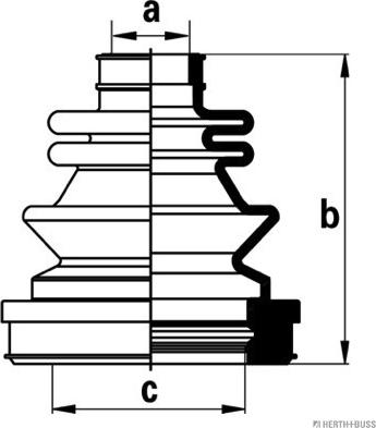 Herth+Buss Jakoparts J2880902 - Пыльник, приводной вал avtokuzovplus.com.ua