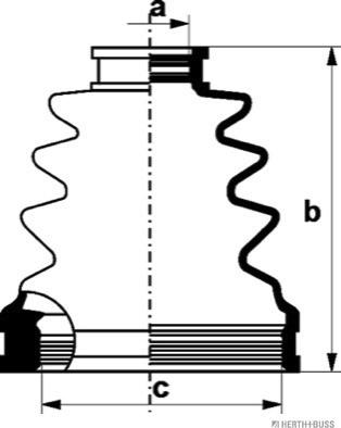 Herth+Buss Jakoparts J2881018 - Пыльник, приводной вал autodnr.net