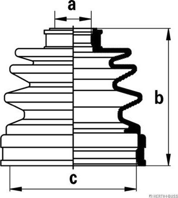 Herth+Buss Jakoparts J2883014 - Пыльник, приводной вал autodnr.net