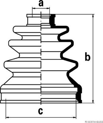 Herth+Buss Jakoparts J2884016 - Пыльник, приводной вал avtokuzovplus.com.ua
