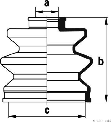Herth+Buss Jakoparts J2884024 - Пыльник, приводной вал avtokuzovplus.com.ua