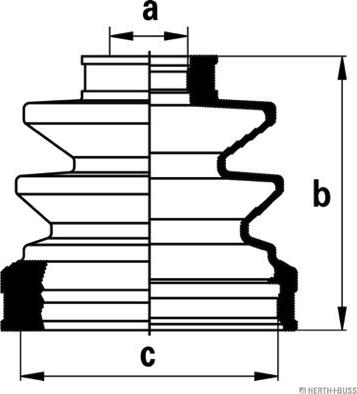 Herth+Buss Jakoparts J2885012 - Пыльник, приводной вал avtokuzovplus.com.ua