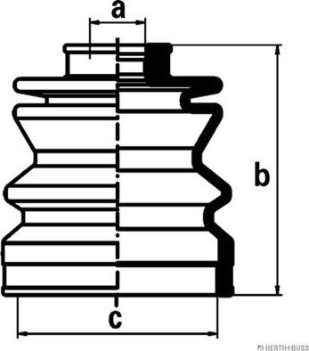 Herth+Buss Jakoparts J2888000 - Пыльник, приводной вал autodnr.net
