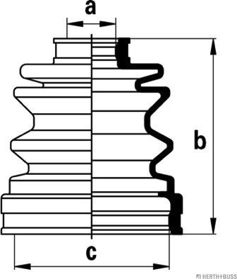 Herth+Buss Jakoparts J2888008 - Пыльник, приводной вал avtokuzovplus.com.ua