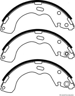 Herth+Buss Jakoparts J3503039 - Комплект тормозных колодок, барабанные autodnr.net