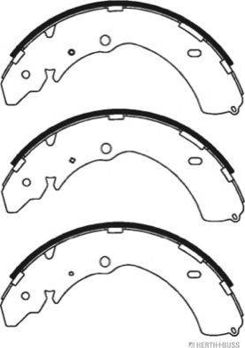 Herth+Buss Jakoparts J3509013 - Комплект тормозных колодок, барабанные avtokuzovplus.com.ua