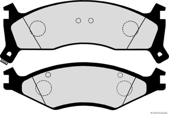 Herth+Buss Jakoparts J3600302 - Тормозные колодки, дисковые, комплект autodnr.net