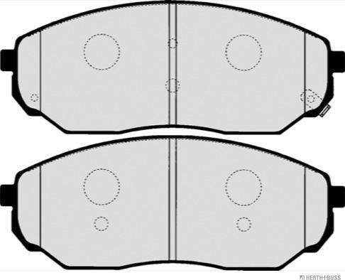 Herth+Buss Jakoparts J3600318 - Тормозные колодки, дисковые, комплект avtokuzovplus.com.ua