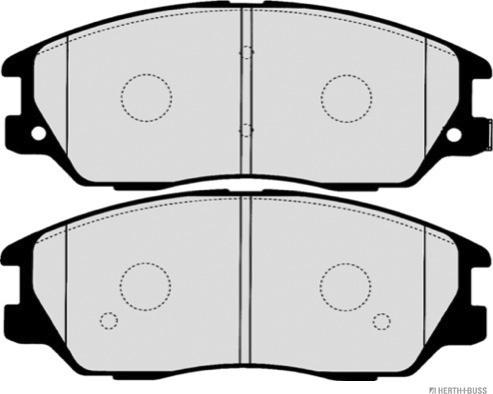 Herth+Buss Jakoparts J3600328 - Тормозные колодки, дисковые, комплект avtokuzovplus.com.ua