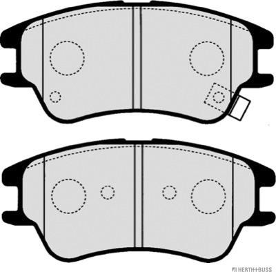 Herth+Buss Jakoparts J3600540 - Гальмівні колодки, дискові гальма autocars.com.ua