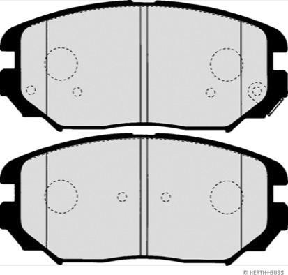 Herth+Buss Jakoparts J3600544 - Тормозные колодки, дисковые, комплект avtokuzovplus.com.ua