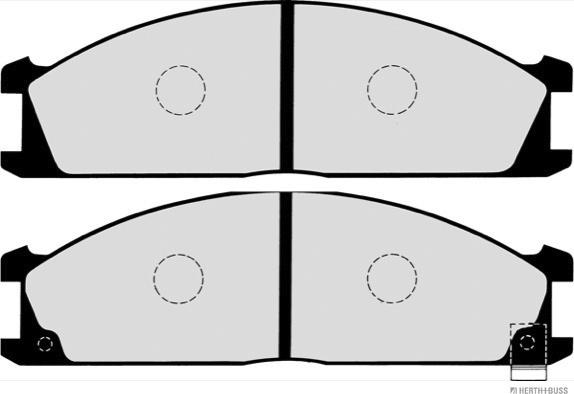 Herth+Buss Jakoparts J3601037 - Гальмівні колодки, дискові гальма autocars.com.ua