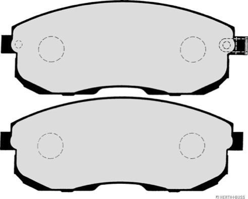 Herth+Buss Jakoparts J3601044 - Гальмівні колодки, дискові гальма autocars.com.ua