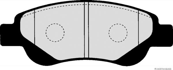 Herth+Buss Jakoparts J3602119 - Тормозные колодки, дисковые, комплект autodnr.net