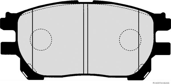 Herth+Buss Jakoparts J3602123 - Тормозные колодки, дисковые, комплект avtokuzovplus.com.ua