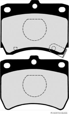 Herth+Buss Jakoparts J3603032 - Тормозные колодки, дисковые, комплект autodnr.net