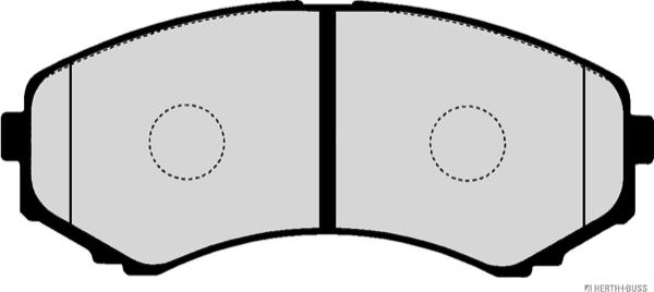 Herth+Buss Jakoparts J3603070 - Тормозные колодки, дисковые, комплект autodnr.net