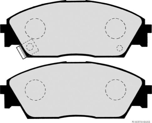 Herth+Buss Jakoparts J3604023 - Тормозные колодки, дисковые, комплект avtokuzovplus.com.ua