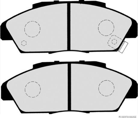Herth+Buss Jakoparts J3604029 - Гальмівні колодки, дискові гальма autocars.com.ua