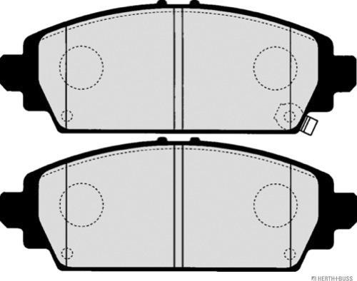 Herth+Buss Jakoparts J3604065 - Тормозные колодки, дисковые, комплект avtokuzovplus.com.ua