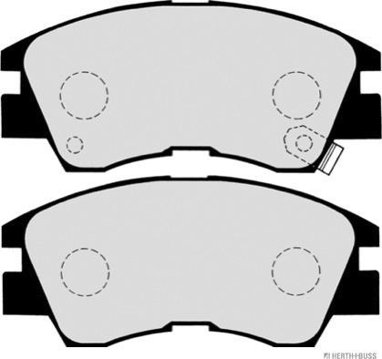 Herth+Buss Jakoparts J3605027 - Тормозные колодки, дисковые, комплект avtokuzovplus.com.ua