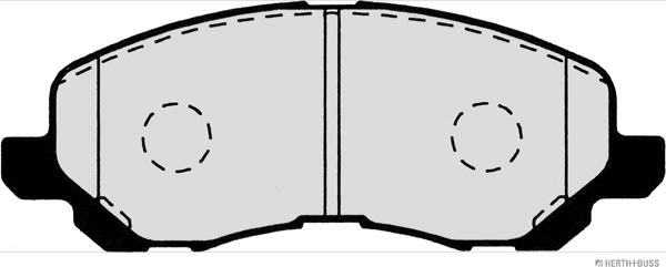 Herth+Buss Jakoparts J3605046 - Тормозные колодки, дисковые, комплект autodnr.net
