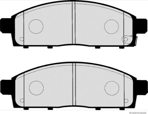 Herth+Buss Jakoparts J3605065 - Гальмівні колодки, дискові гальма autocars.com.ua