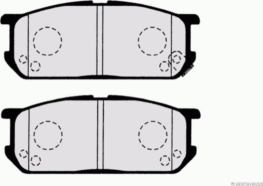 Herth+Buss Jakoparts J3606022 - Тормозные колодки, дисковые, комплект autodnr.net