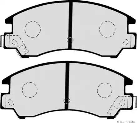 Herth+Buss Jakoparts J3607003 - Тормозные колодки, дисковые, комплект avtokuzovplus.com.ua