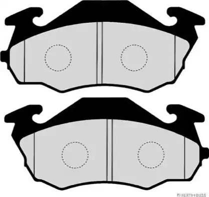 Herth+Buss Jakoparts J3607010 - Тормозные колодки, дисковые, комплект autodnr.net