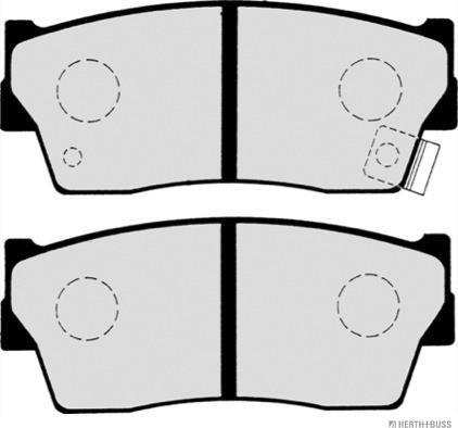 Herth+Buss Jakoparts J3608006 - Тормозные колодки, дисковые, комплект autodnr.net