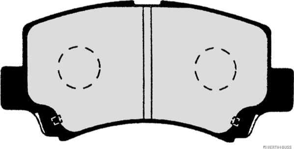 Herth+Buss Jakoparts J3608018 - Тормозные колодки, дисковые, комплект avtokuzovplus.com.ua
