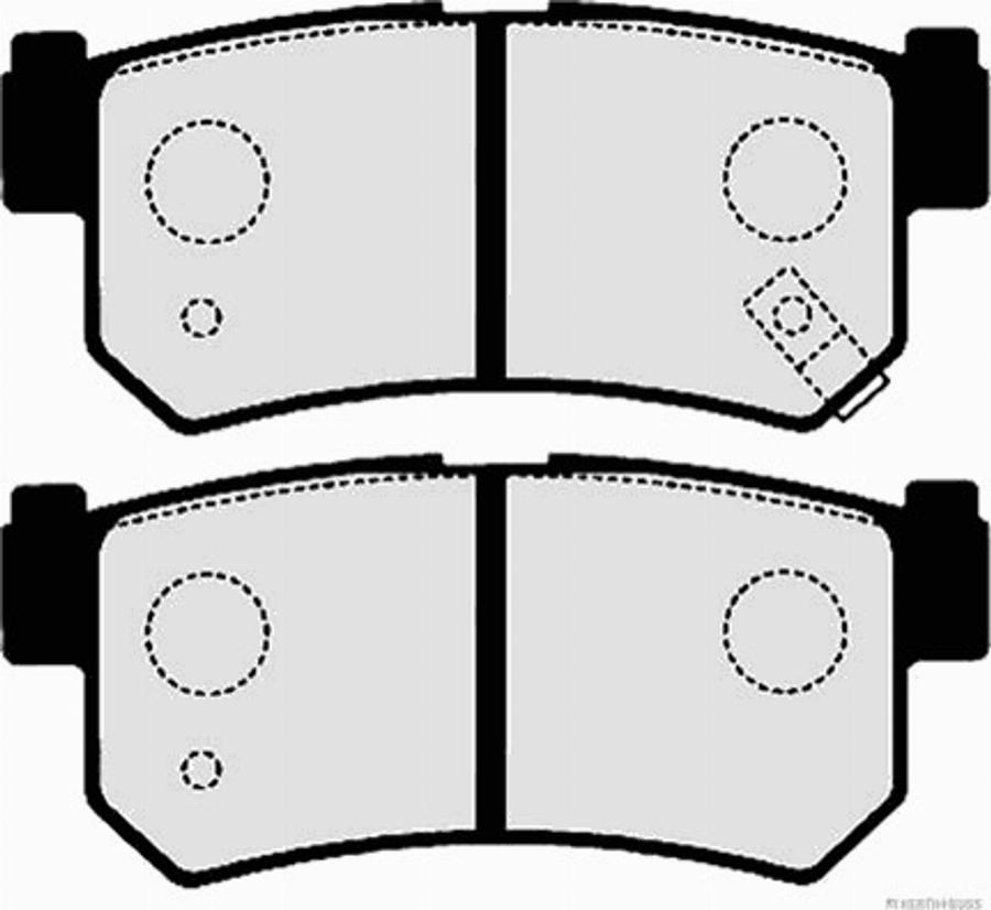 Herth+Buss Jakoparts J3610405 - Тормозные колодки, дисковые, комплект autodnr.net