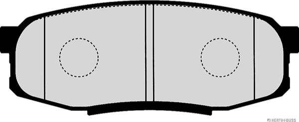 Herth+Buss Jakoparts J3612038 - Тормозные колодки, дисковые, комплект autodnr.net