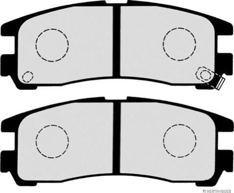 Herth+Buss Jakoparts J3615003 - Гальмівні колодки, дискові гальма autocars.com.ua