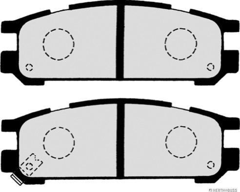 Herth+Buss Jakoparts J3617001 - Тормозные колодки, дисковые, комплект autodnr.net