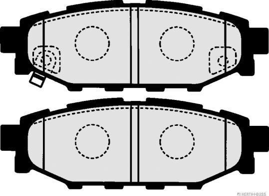 Herth+Buss Jakoparts J3617003 - Тормозные колодки, дисковые, комплект autodnr.net