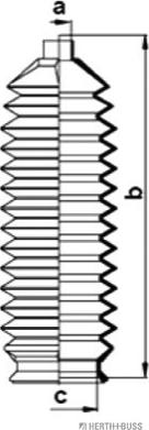 Herth+Buss Jakoparts J4103009 - Комплект пилника, рульове управління autocars.com.ua