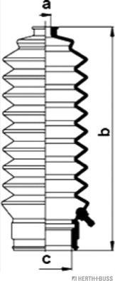 Herth+Buss Jakoparts J4104001 - Комплект пыльника, рулевое управление autodnr.net