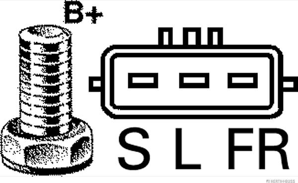 Herth+Buss Jakoparts J5110536 - Генератор autocars.com.ua