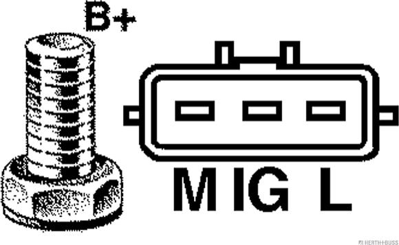 Herth+Buss Jakoparts J5112114 - Генератор avtokuzovplus.com.ua