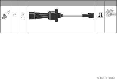 Herth+Buss Jakoparts J5380310 - Комплект проводов зажигания autodnr.net