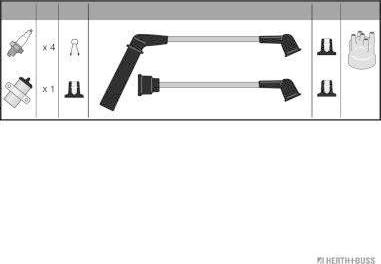 Herth+Buss Jakoparts J5380500 - Комплект проводів запалювання autocars.com.ua