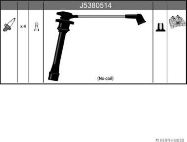 Herth+Buss Jakoparts J5380514 - Комплект проводов зажигания autodnr.net