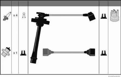 Herth+Buss Jakoparts J5382027 - Комплект проводів запалювання autocars.com.ua