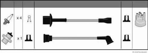 Herth+Buss Jakoparts J5382091 - Комплект проводів запалювання autocars.com.ua
